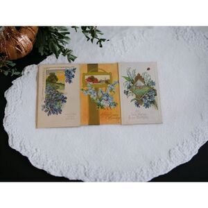 Postcards Birthday Vintage Early 1900's  Set of 3 Embossed